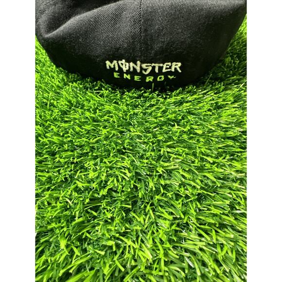 Monster Energy Hat Black Custom Artwork Pink Signed Adult L/XL Acrylic 1 Of 1 - Picture 3 of 6
